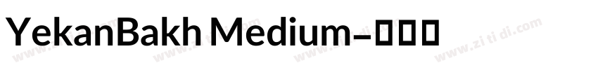 YekanBakh Medium字体转换